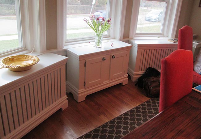 custom wood furniture maker radiator cover