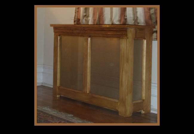 wood radiator cover