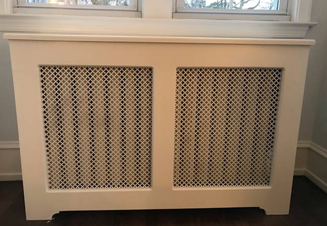 wood radiator cover